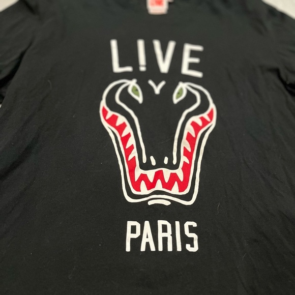 [7/US:L]Lacoste Live Paris Black w/ Alligator Head S/S Shirt - Picture 3 of 7